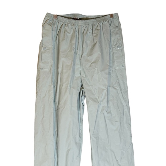 Columbia Women’s Waterproof Rain Pants Size Large‎ Light Blue PVC Nylon Shell - Picture 3 of 6